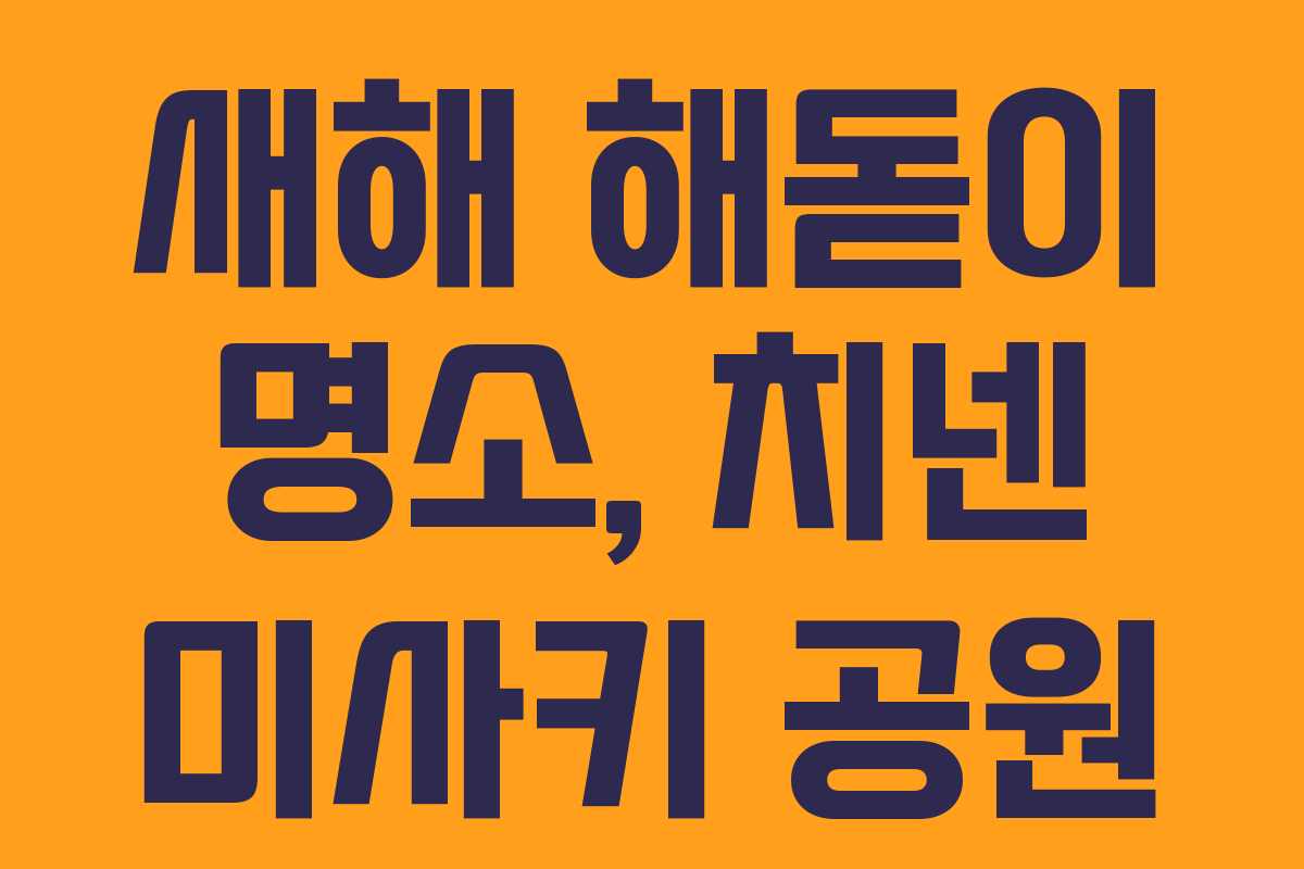 새해 해돋이 명소, 치넨 미사키 공원