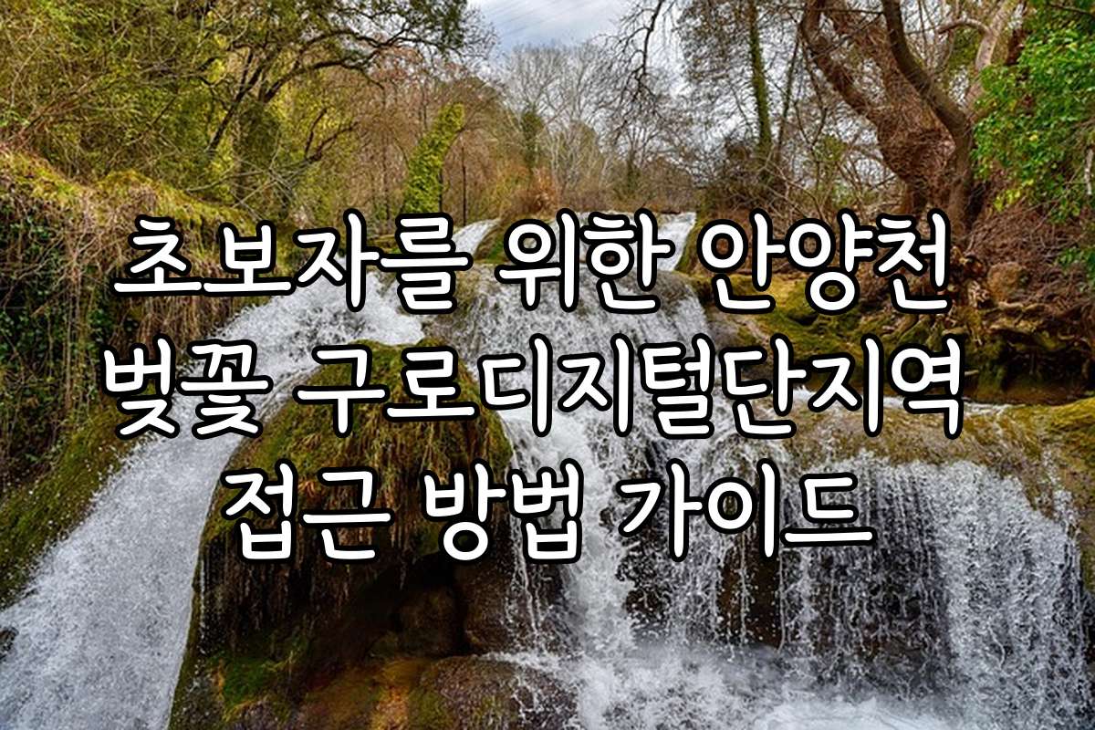 초보자를 위한 안양천 벚꽃 구로디지털단지역 접근 방법 가이드