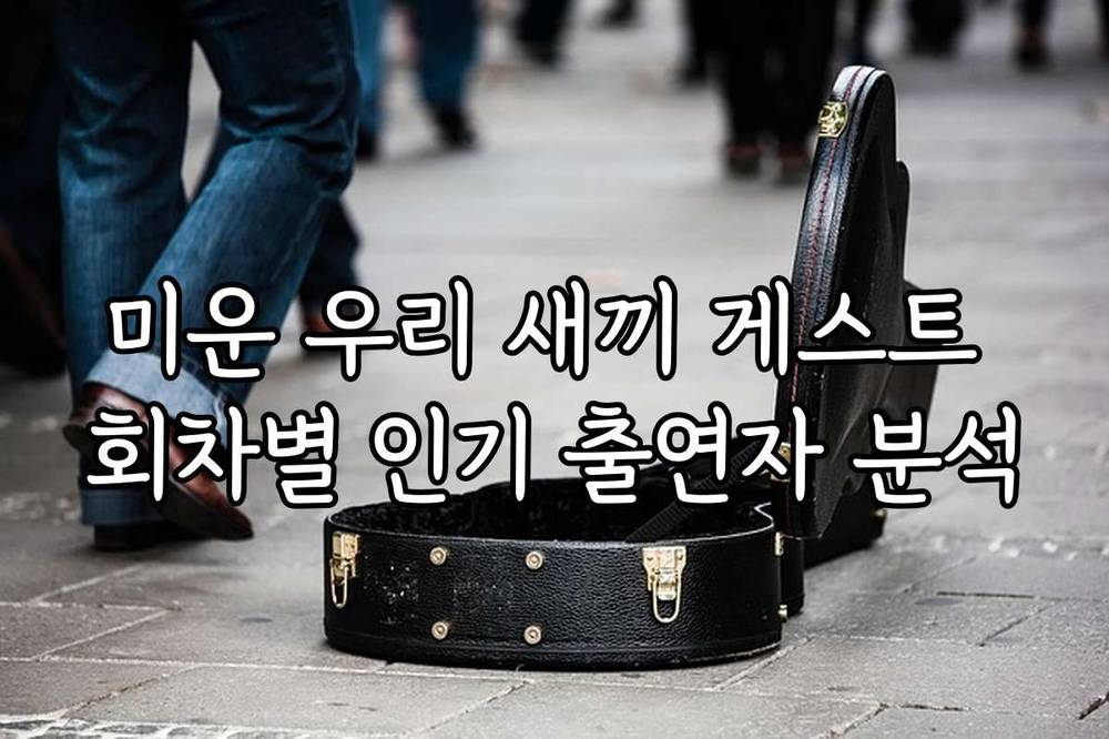 미운 우리 새끼 게스트 회차별 인기 출연자 분석