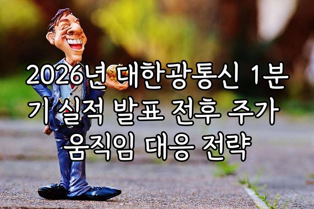 2026년 대한광통신 1분기 실적 발표 전후 주가 움직임 대응 전략