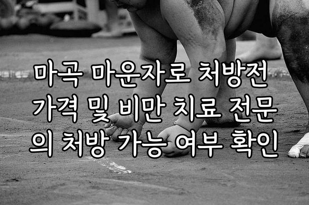 마곡 마운자로 처방전 가격 및 비만 치료 전문의 처방 가능 여부 확인