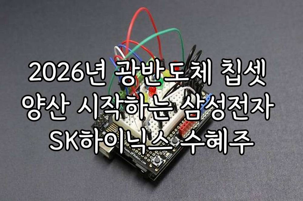 2026년 광반도체 칩셋 양산 시작하는 삼성전자 SK하이닉스 수혜주