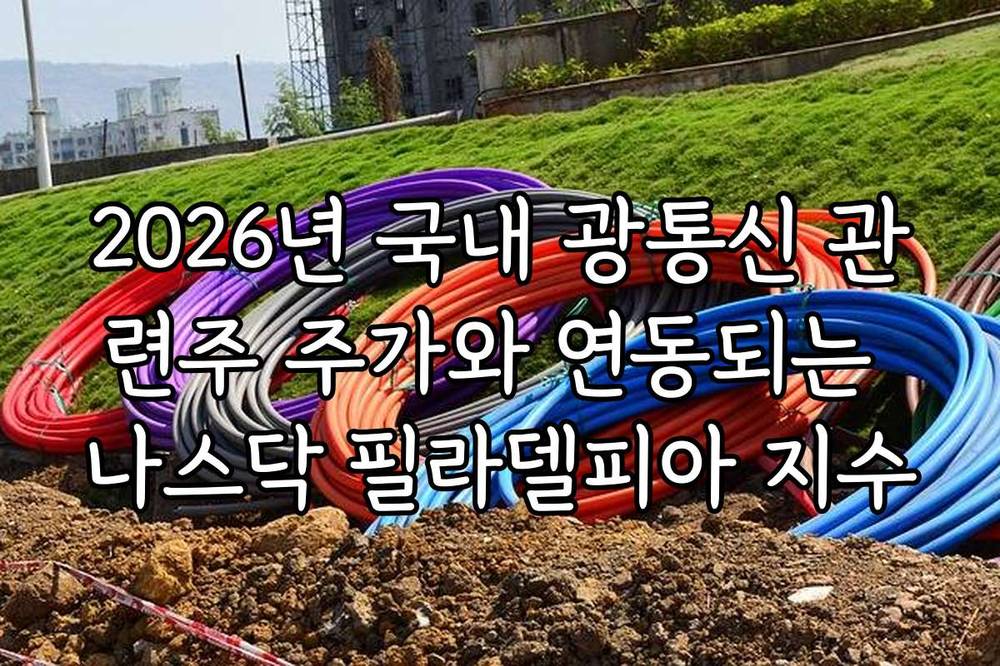 2026년 국내 광통신 관련주 주가와 연동되는 나스닥 필라델피아 지수