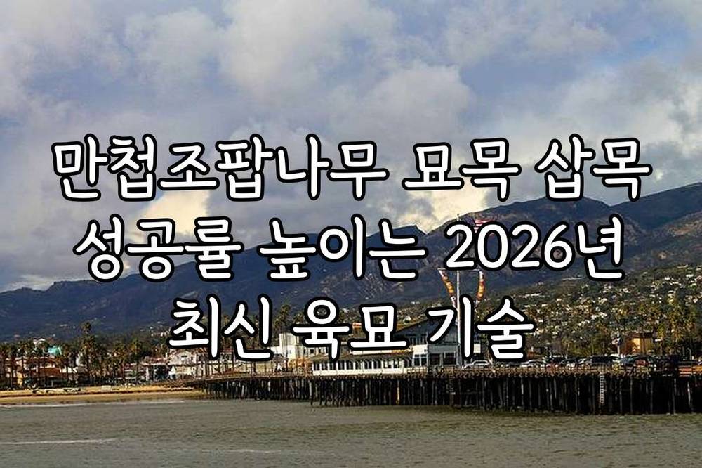 만첩조팝나무 묘목 삽목 성공률 높이는 2026년 최신 육묘 기술