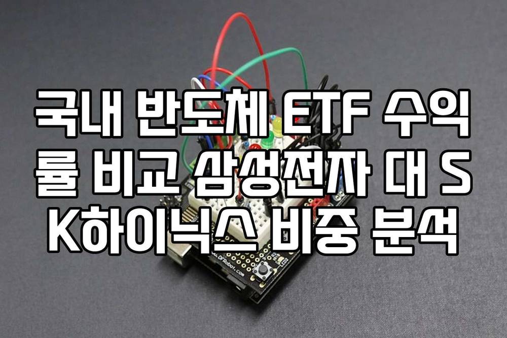 국내 반도체 ETF 수익률 비교 삼성전자 대 SK하이닉스 비중 분석