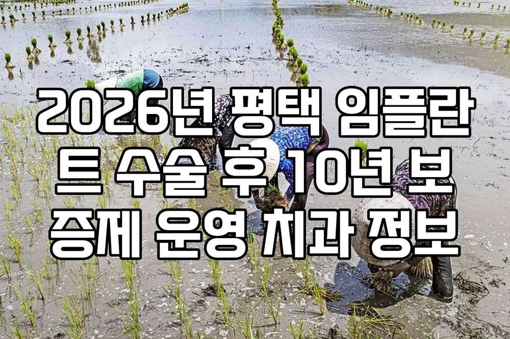 2026년 평택 임플란트 수술 후 10년 보증제 운영 치과 정보