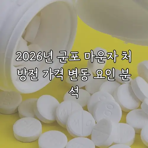 2026년 군포 마운자 처방전 가격 변동 요인 분석