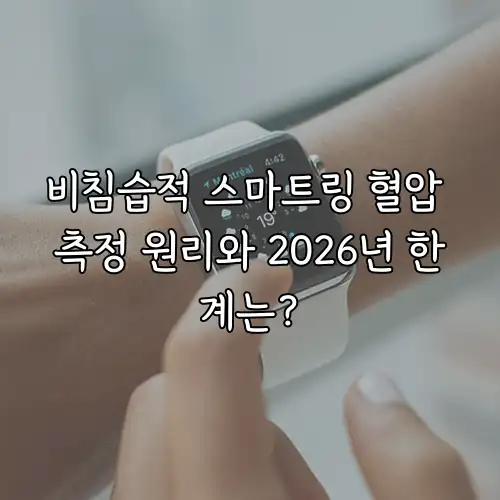 비침습적 스마트링 혈압 측정 원리와 2026년 한계는?