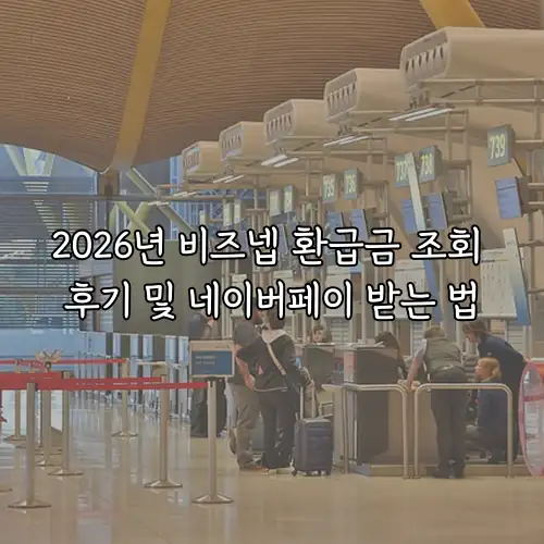 2026년 비즈넵 환급금 조회 후기 및 네이버페이 받는 법