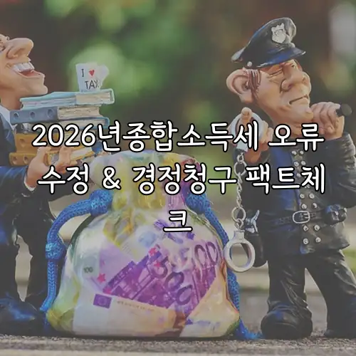2026년종합소득세 오류 수정 & 경정청구 팩트체크