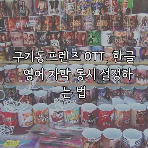 구기동프렌즈 OTT, 한글&middot;영어 자막 동시 설정하는 법