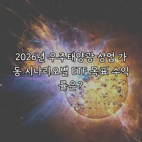 2026년 우주태양광 상업 가동 시나리오별 ETF 목표 수익률은?