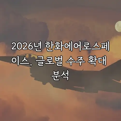 2026년 한화에어로스페이스, 글로벌 수주 확대 분석