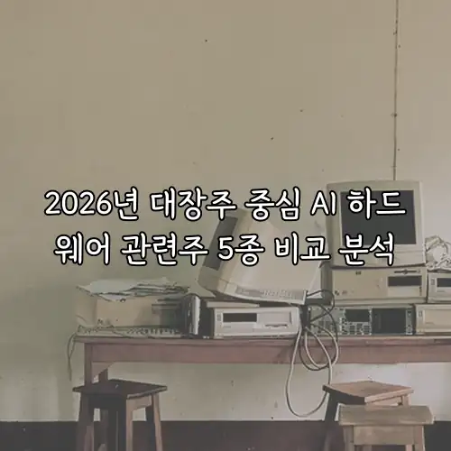 2026년 대장주 중심 AI 하드웨어 관련주 5종 비교 분석