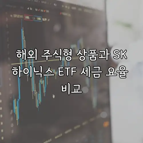 해외 주식형 상품과 SK하이닉스 ETF 세금 요율 비교