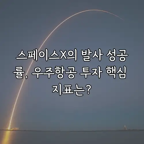 스페이스X의 발사 성공률, 우주항공 투자 핵심 지표는?